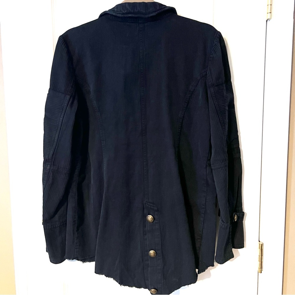 Free People Harlow Utility Blazer Black Size L - Picture 3 of 8